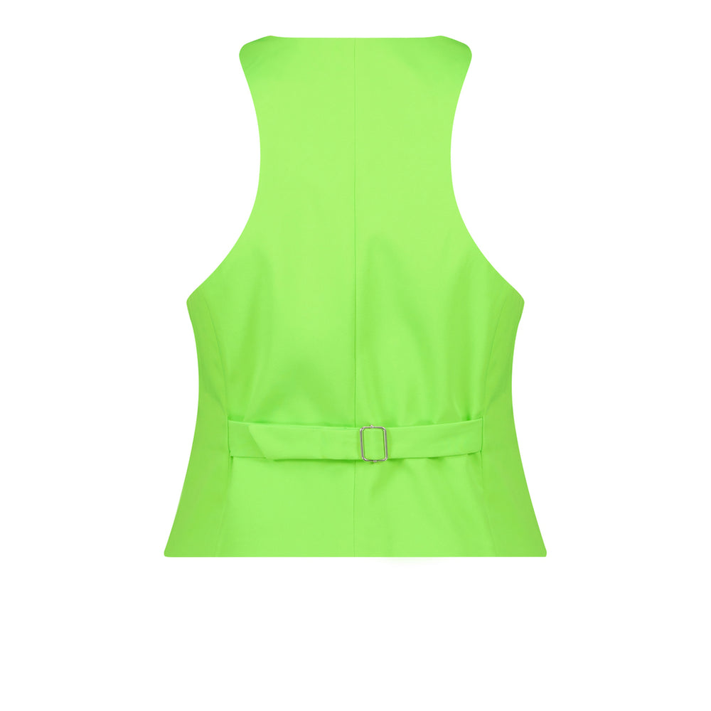 Steve Madden Apparel Isabella Vest NEON GREEN Tops All Products