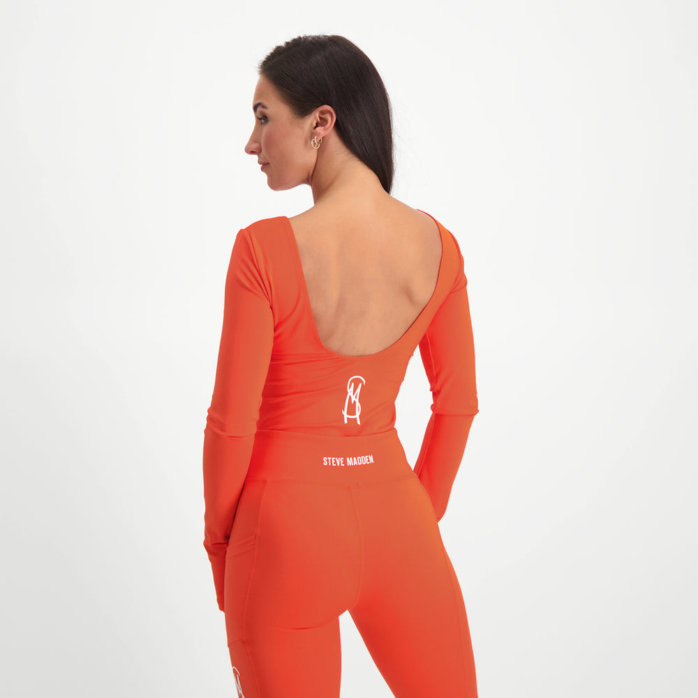 Steve Madden Apparel Idivya Bodysuit ORANGE Bodysuits All Products