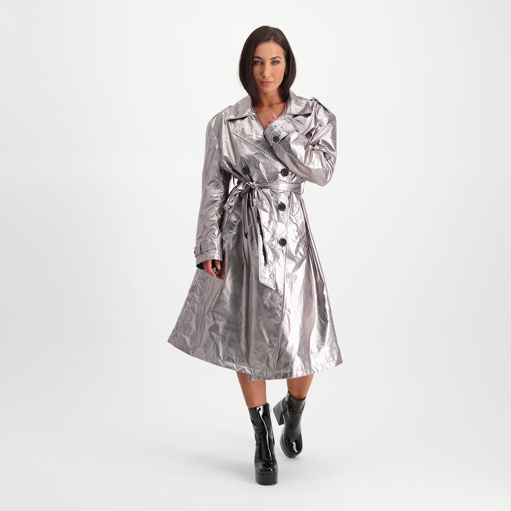 Steve Madden Apparel Bradshaw Coat SILVER Jackets All Products