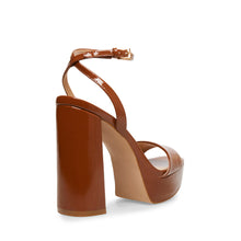 Steve Madden Lessa Sandal COGNAC PATENT Sandals All Products